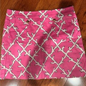 Melly M Pink and White Skirt